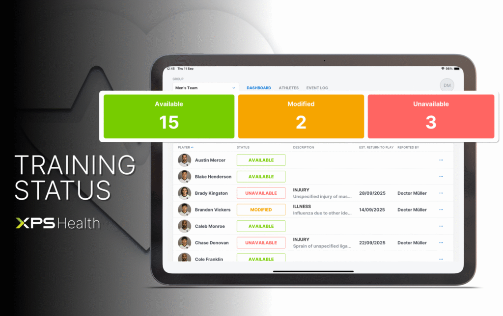 trainings status xps health